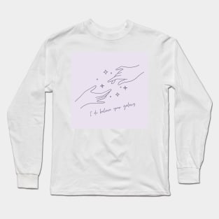 BTS Magic Shop i do believe your galaxy Long Sleeve T-Shirt